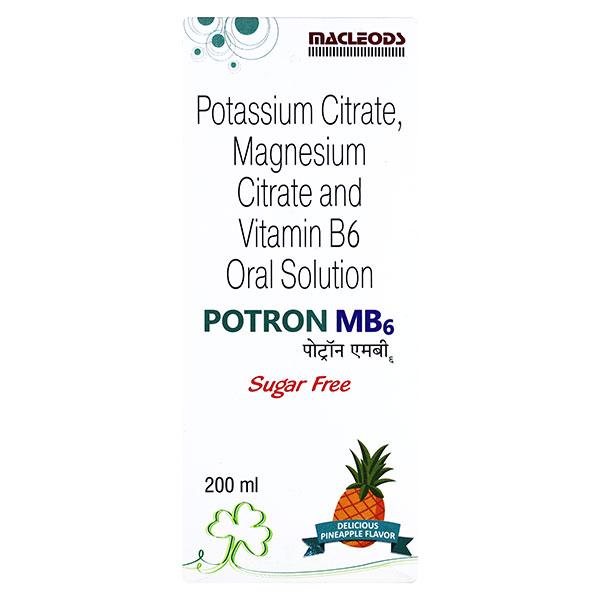 POTRON MB6 DELICIOUS PINEAPPLE FLAVOUR SUGAR FREE Oral Solution 200ml