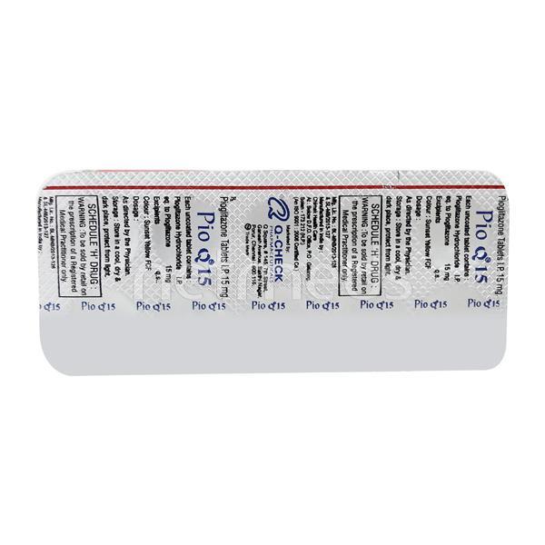 PIO Q 15mg Tablet 10'S