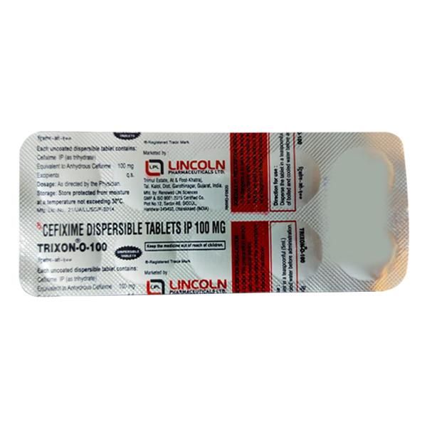Trixon O 100mg Tablet 10'S
