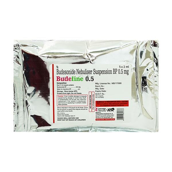 BUDEFINE 0.5mg Respules 2ml
