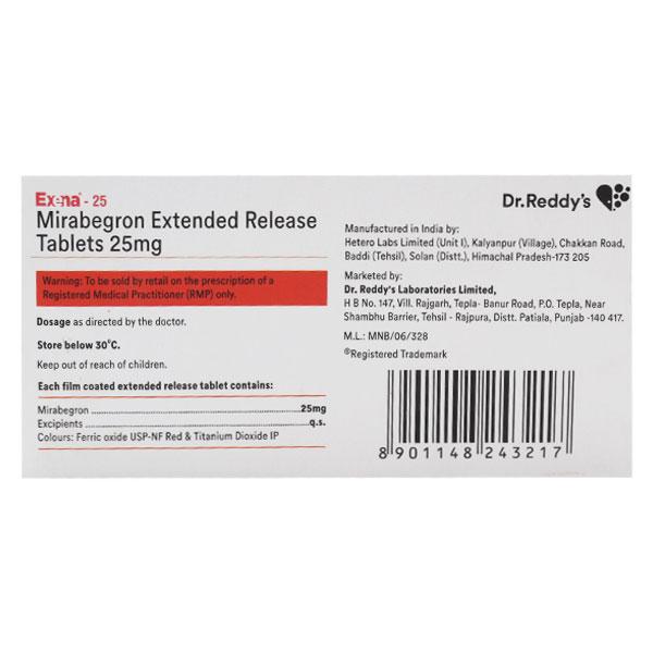 Exena 25mg Tablet 10'S