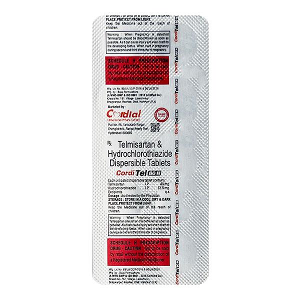CORDITEL H 80mg Tablet 10's