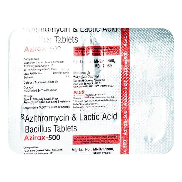 AZIRAX 500mg Tablet 3's