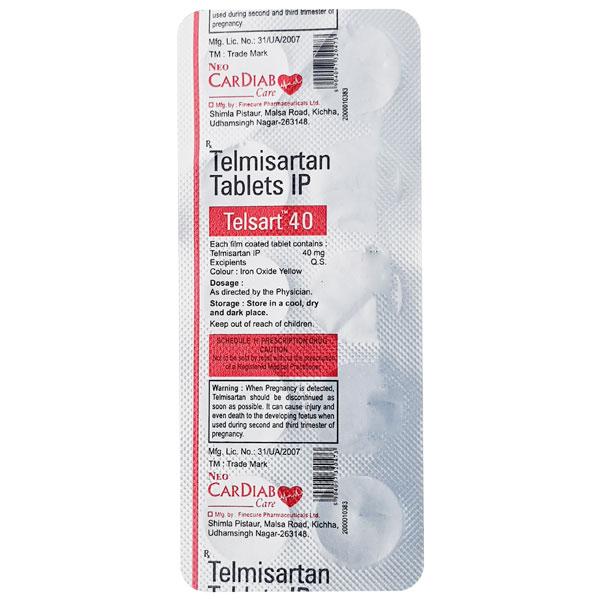 TELSART 40 Tablet 10's