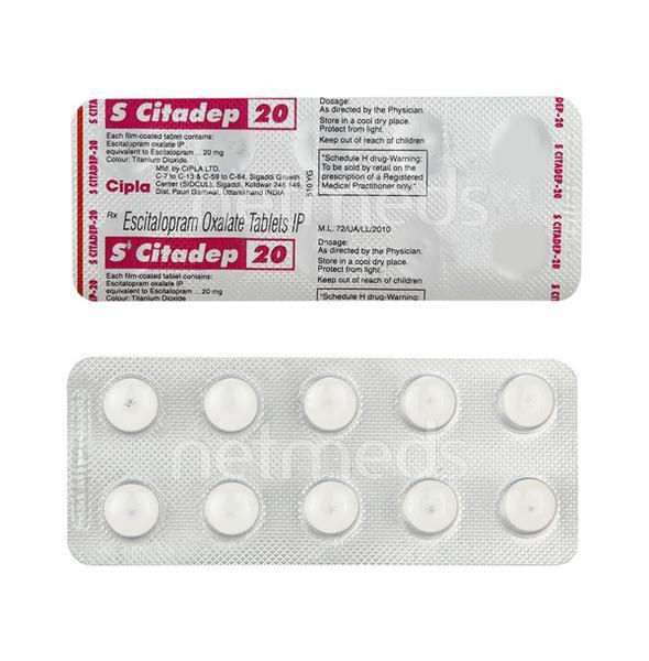 S Citadep 20mg Tablet 10'S