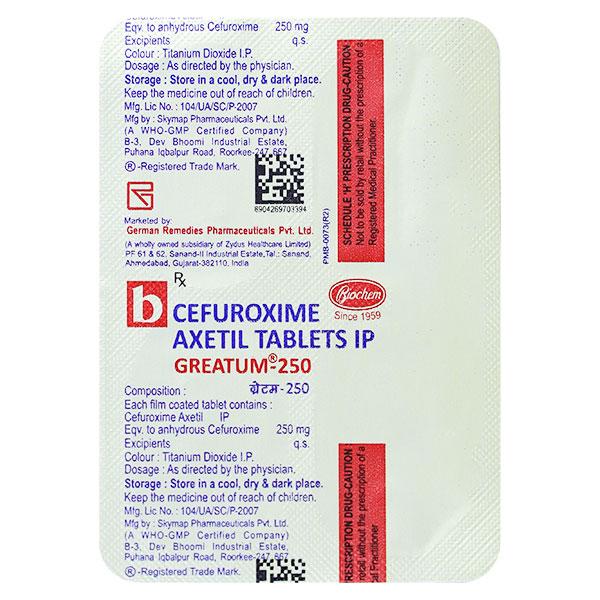 Greatum 250mg Tablet 4'S