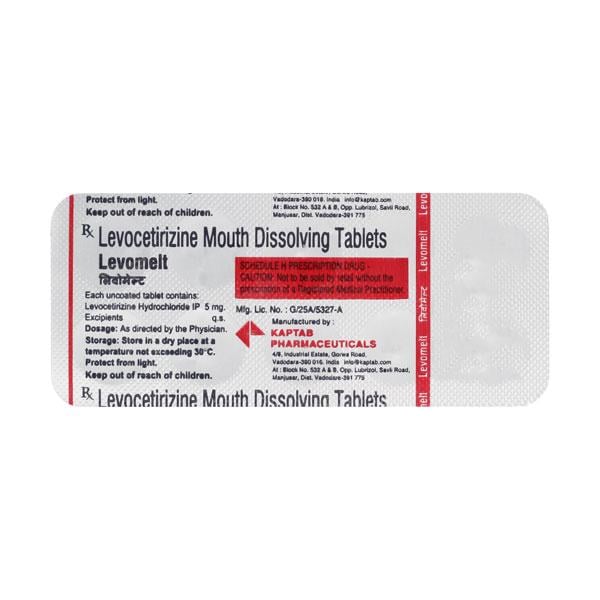 LEVOMELT 5mg Tablet 10's