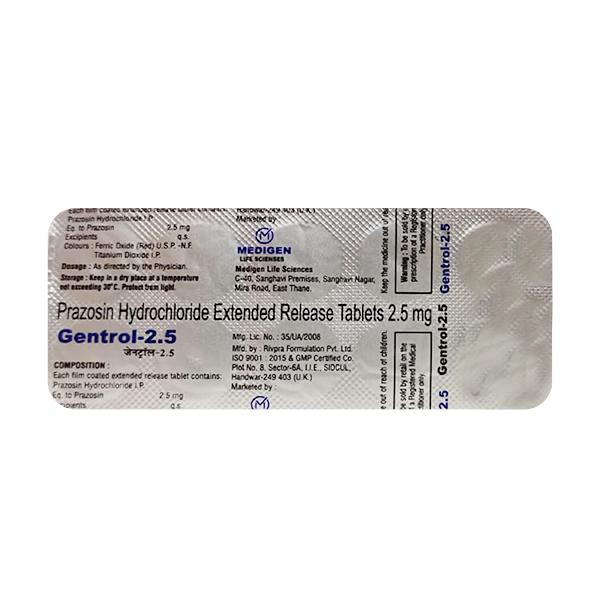 GENTROL 2.5 Tablet 10's