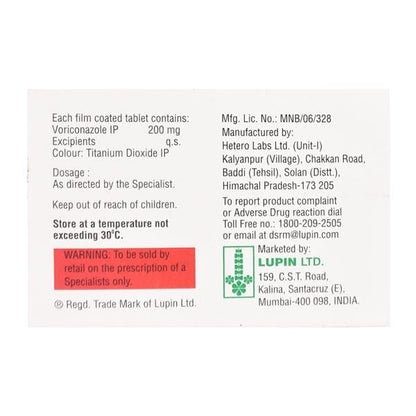 Voritrol 200mg Tablet 4'S