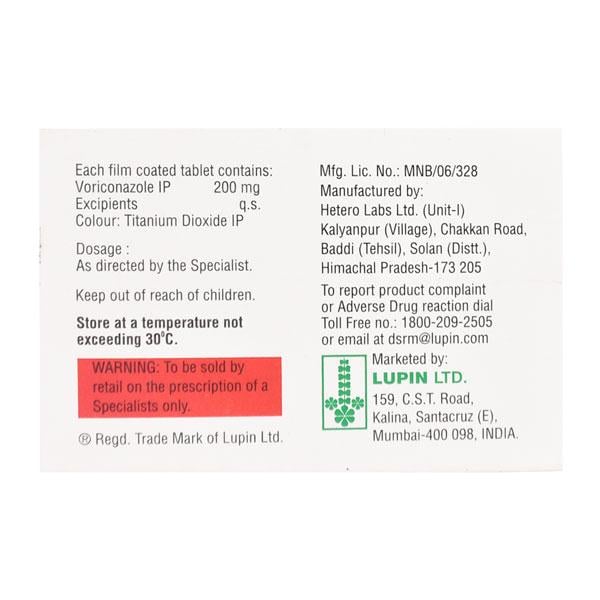 Voritrol 200mg Tablet 4'S