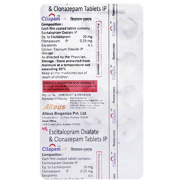 CILAPAM LS Tablet 15's