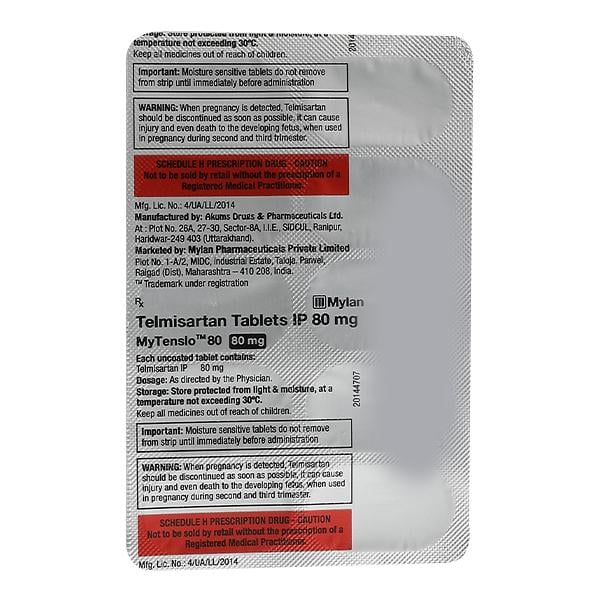 MYTENSLO 80 Tablet 10's
