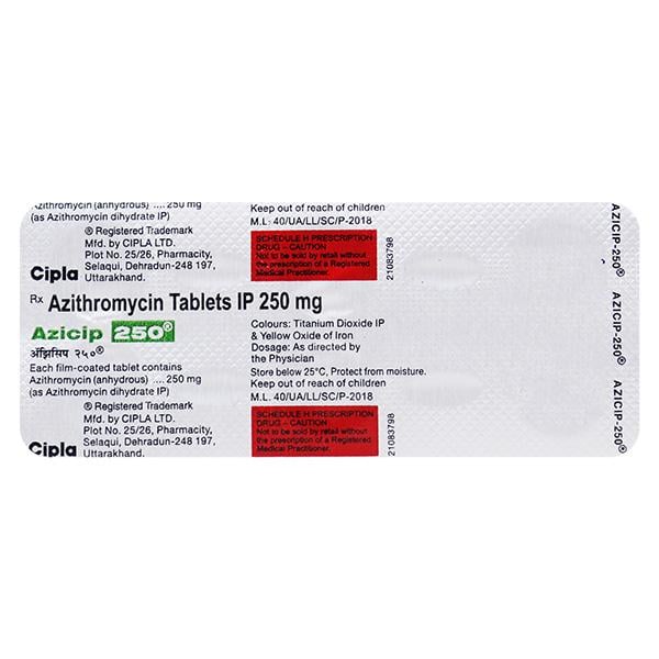 Azicip 250mg Tablet 6'S