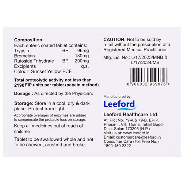 CHYMOMERG FORTE Tablet 10's