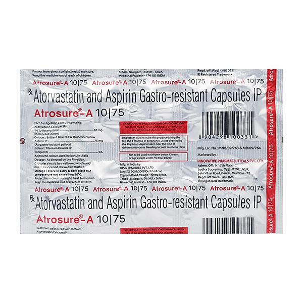 ATROSURE A 10/75 Capsule 10's