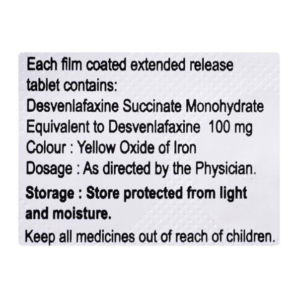 Venlite OD 100mg Tablet 10'S