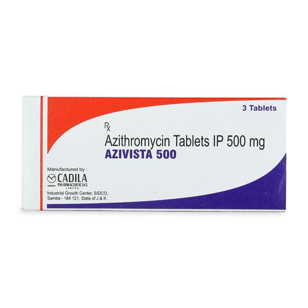 Azivista 500mg Tablet 3'S