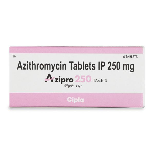Azipro 250mg Tablet 6'S