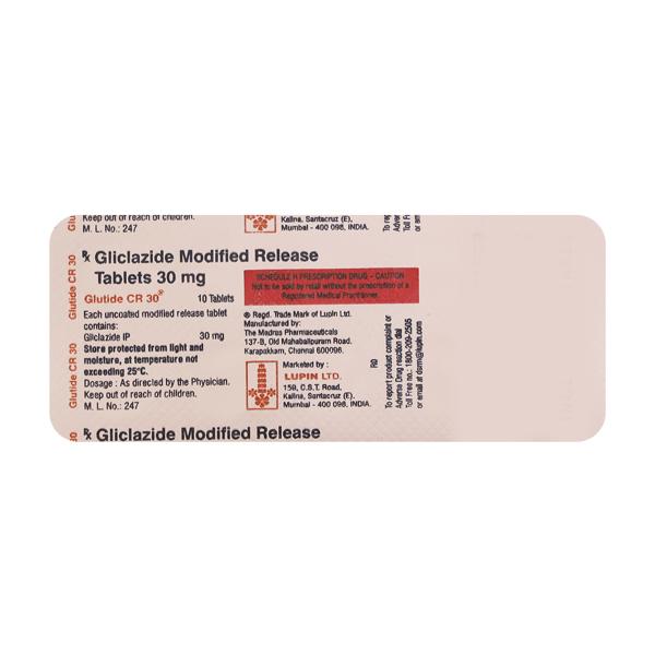 Glutide Cr 30Mg Tablet 10's