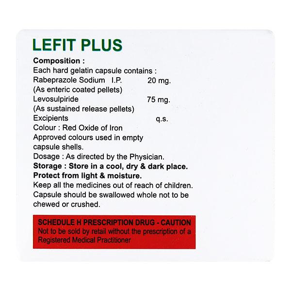 LEFIT PLUS 75/20mg Capsule 10's