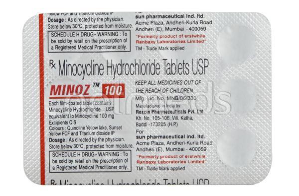 Minoz 100mg Tablet 10'S