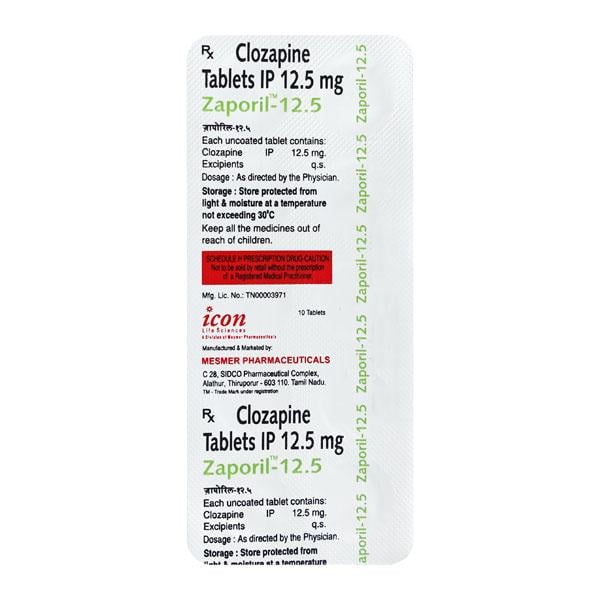 Zaporil 12.5mg Tablet 10'S