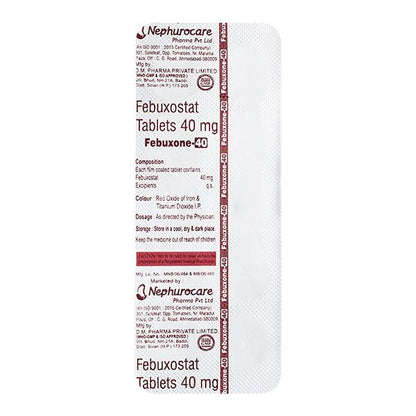 FEBUXONE 40mg Tablet 10's