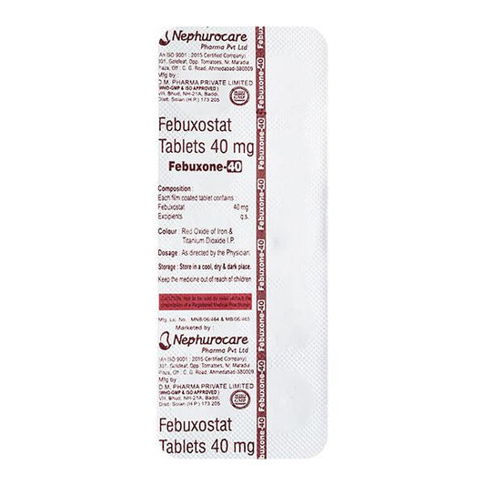 FEBUXONE 40mg Tablet 10's