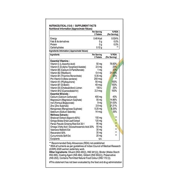 HEALTHZEN ADVANCED WOMEN MULTIVITAMIN Tablet 30's