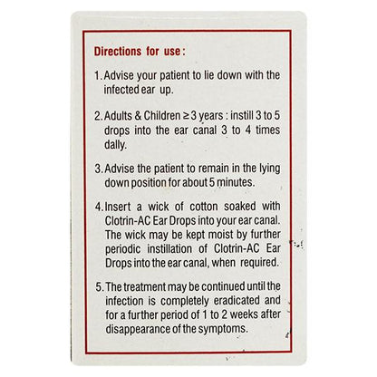 CLOTRIN AC Ear Drops 10ml