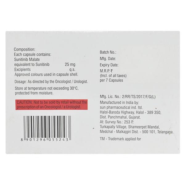 SUNIXAR 25 Capsule 7's