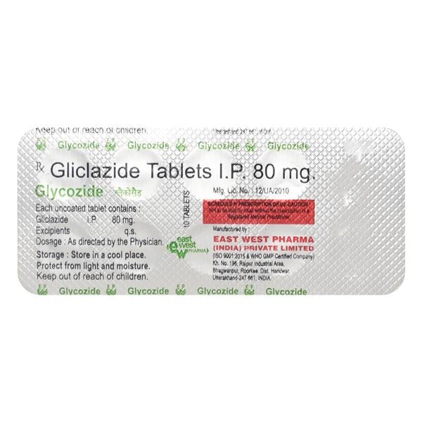 Glycozide 80mg Tablet 10'S