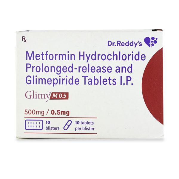 Glimy M 0.5/500mg Tablet 10'S