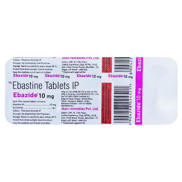 EBAZIDE 10mg Tablet 10's