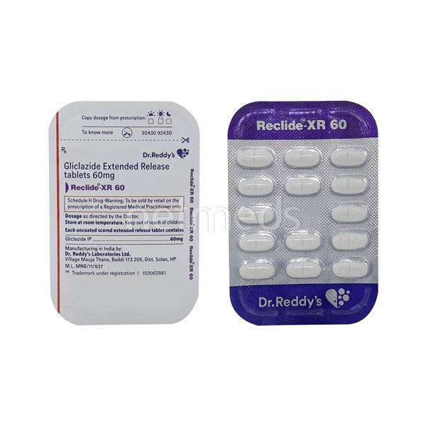 Reclide XR 60mg Tablet 14'S