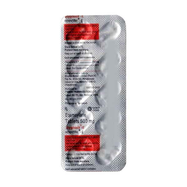 Styptovit E 500mg Tablet 10'S
