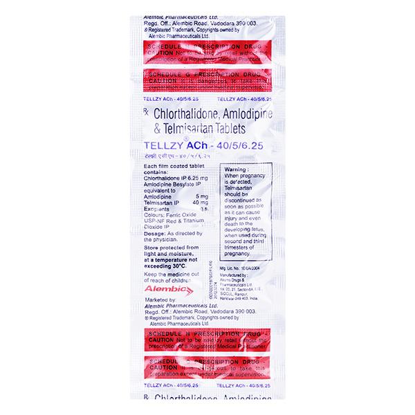 TELLZY ACH 40/5/6.25 Tablet 10's