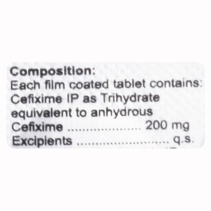 CEFSTRIP 200 Tablet 10's