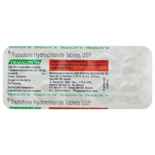 Trazalon 50mg Tablet 10'S