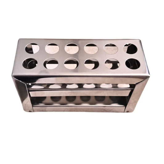 Aanij Test Tube Stand Stainless Steel 304 Grade - Global Surgicals