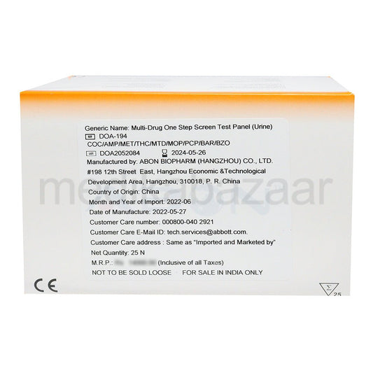 Abbott Abon Multi 9 Drug Doa - 194 Drug Testing Kit - Global Surgicals