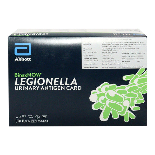 Abbott Binaxnow Legionella Urinary Antigen Rapid Card - Global Surgicals