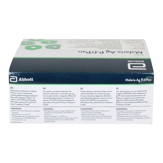 Abbott Mal AG P.F/PAN (D) Global Malaria rapid card - Global Surgicals