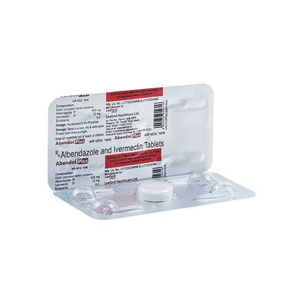 Abendol Plus 12/400mg Tablet 1'S - Global Surgicals