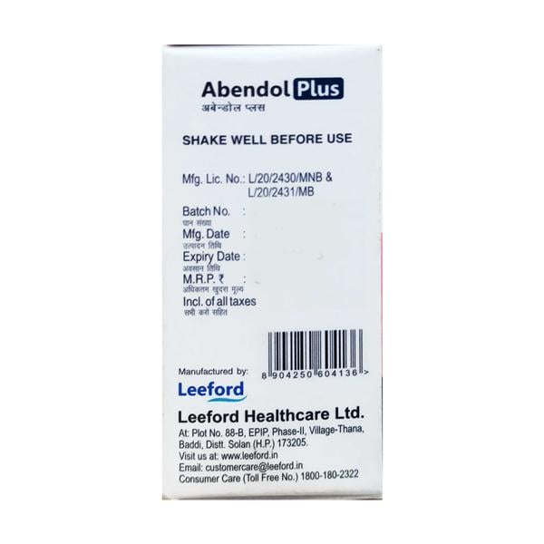 Abendol Plus Suspension 10ml - Global Surgicals