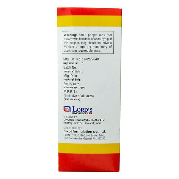 Abitol 2mg Syrup 200ml - Global Surgicals