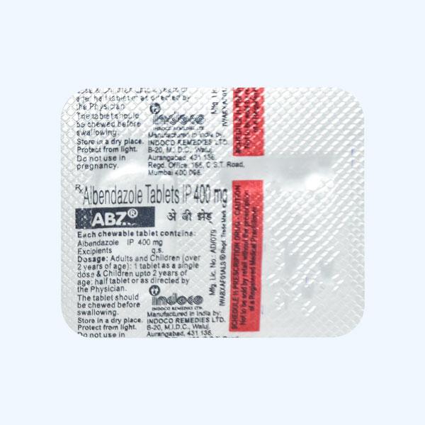 ABZ 400mg Tablet 1's - Global Surgicals