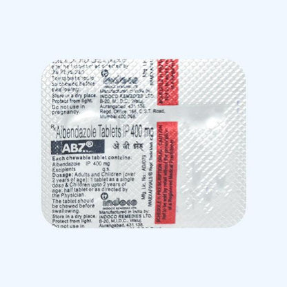 ABZ 400mg Tablet 1's - Global Surgicals
