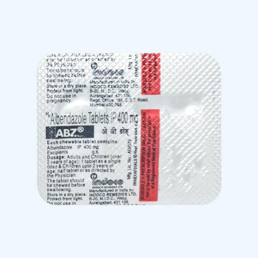 ABZ 400mg Tablet 1's - Global Surgicals
