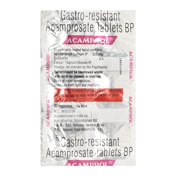 Acamprol 333mg Tablet 6'S - Global Surgicals